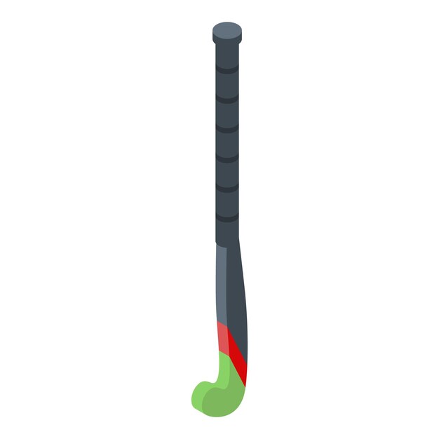 Icono de equipo de hockey sobre césped Isométrico del icono de vector de equipo de hockey sobre césped para diseño web aislado sobre fondo blanco