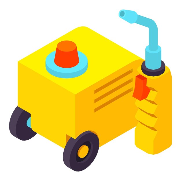 Icono de equipo de soldadura Ilustración isométrica del icono de vector de equipo de soldadura para web