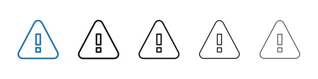Icono de error Logotipo vectorial de esquema para la interfaz de usuario web