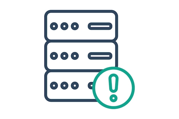 icono de error del servidor