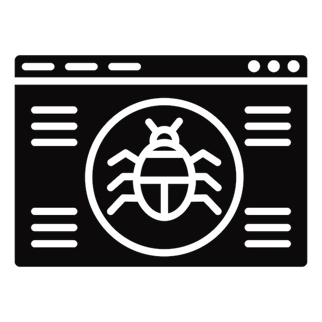 Icono de errores en el sitio web
