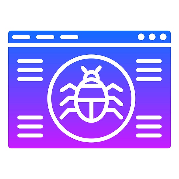 Icono de errores en el sitio web