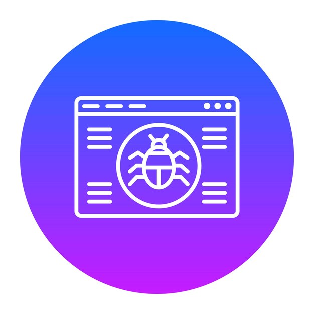 Icono de errores en el sitio web
