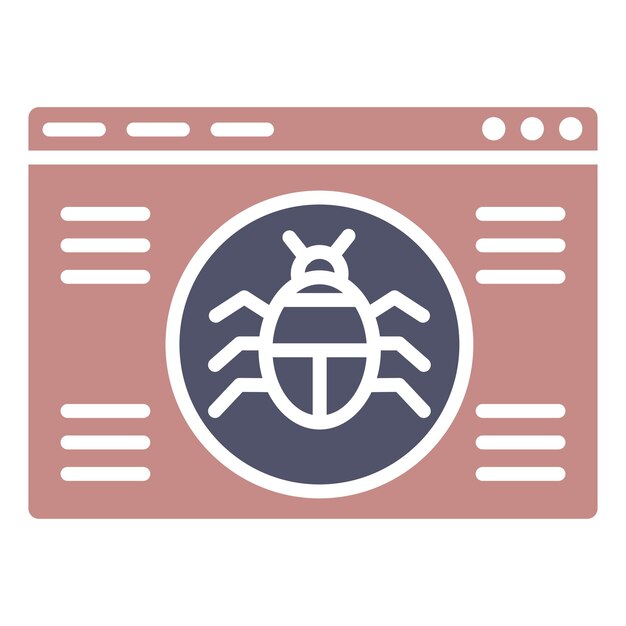 Icono de errores en el sitio web