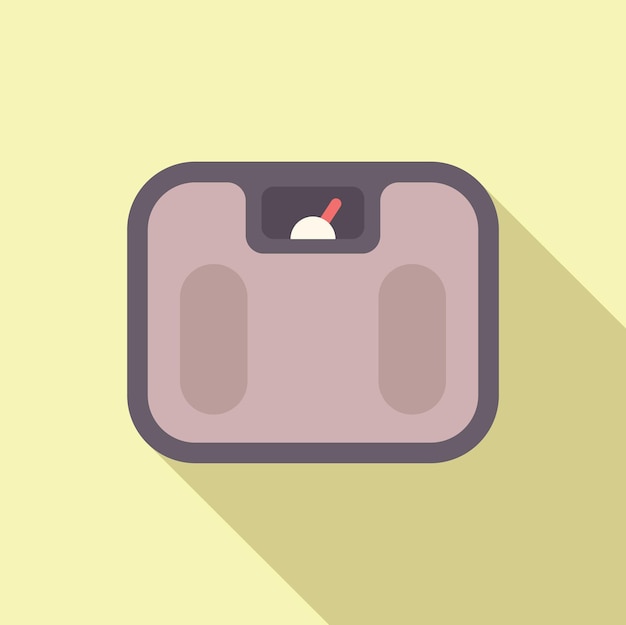 Icono de escala de baño de diseño plano