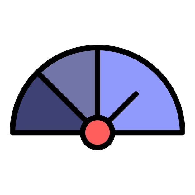 Icono de escala de trabajo vector de contorno Comparación de equilibrio Color de dinero empresarial plano