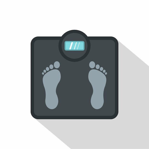 Icono de escalas de piso grises Ilustración plana de escales de piso Icono vectorial para la web aislado sobre fondo blanco