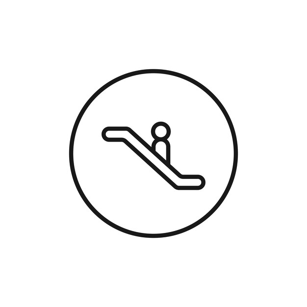 El icono de la escalera mecánica