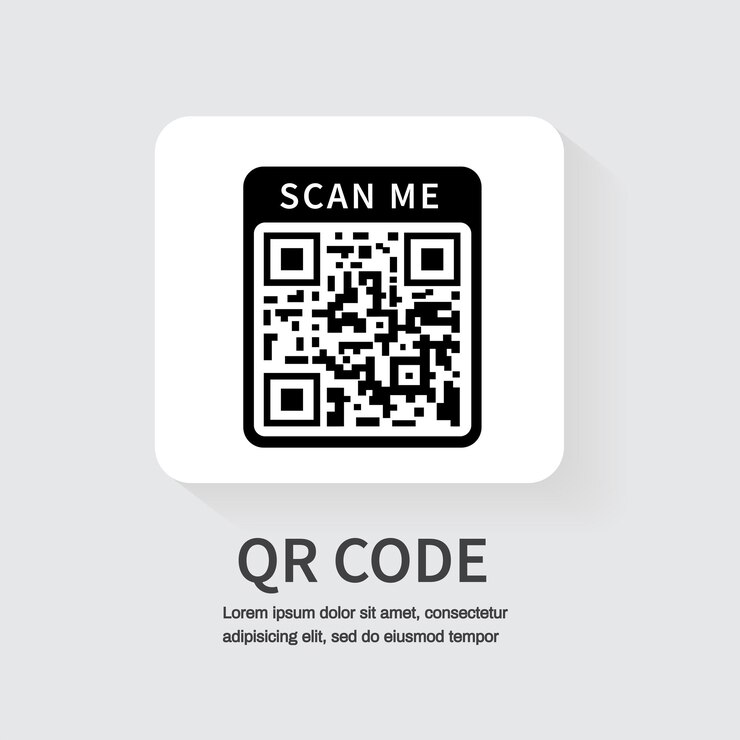 Vector icono de escaneo de código qr para el pago del sitio web de la aplicación móvil ilustración vectorial