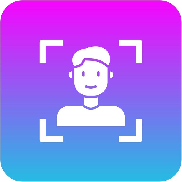 Icono de escaneo facial