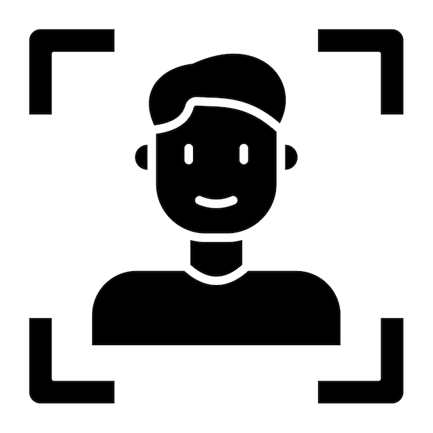 Icono de escaneo facial
