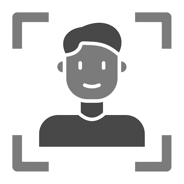 Icono de escaneo facial