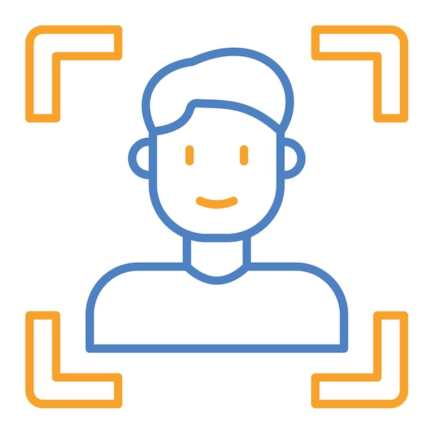 Icono de escaneo facial