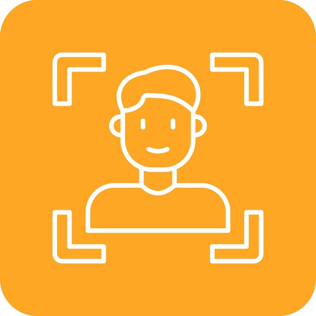 Icono de escaneo facial
