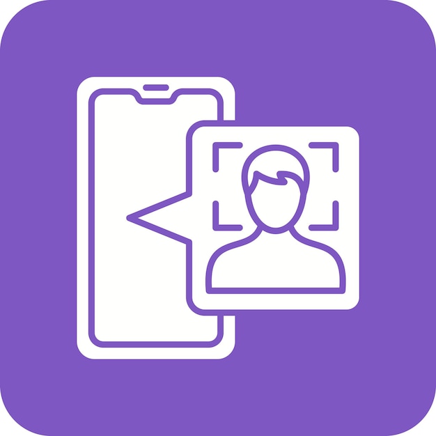 Icono de escaneo facial