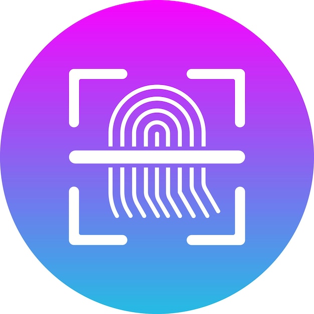 Icono de escaneo de huellas dactilares