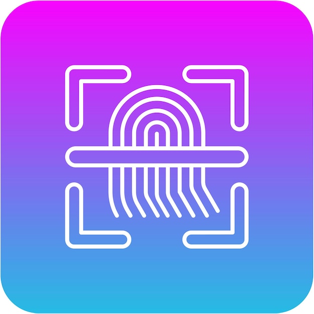 Icono de escaneo de huellas dactilares