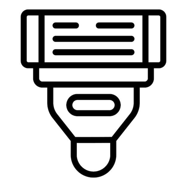 Icono de escáner de códigos de barras en blanco y negro