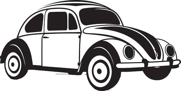 Vector icono de escarabajo elegante escarabajo emblema coronado