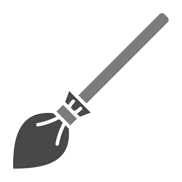 El icono de la escoba de bruja
