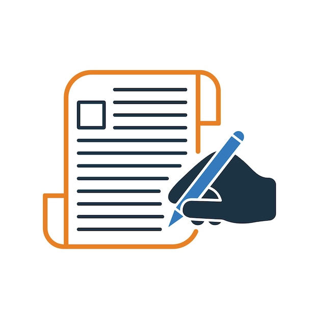 Icono de escritura del artículo