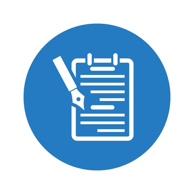 Icono de escritura de la composición