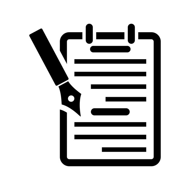 Icono de escritura de la composición