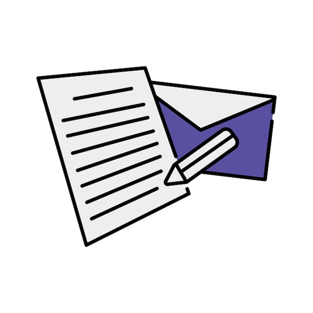 el ícono de escritura de correo electrónico