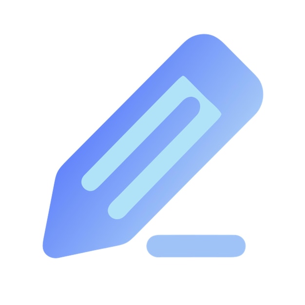 icono de escritura icono de formas de colores gradiente