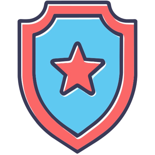 el icono del escudo se desvía y se llena