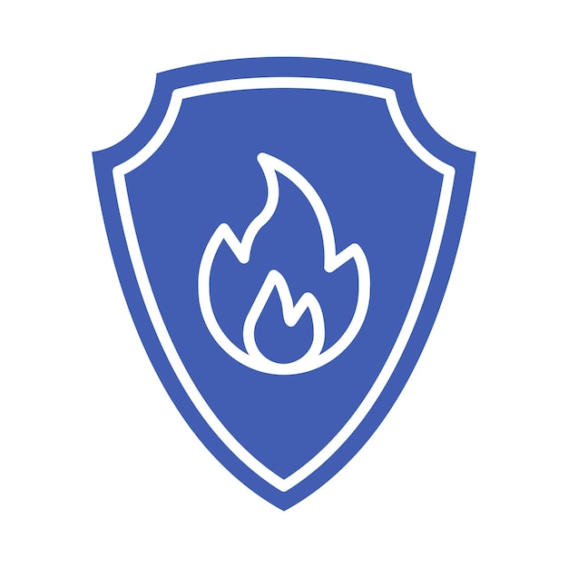 Icono del escudo de fuego