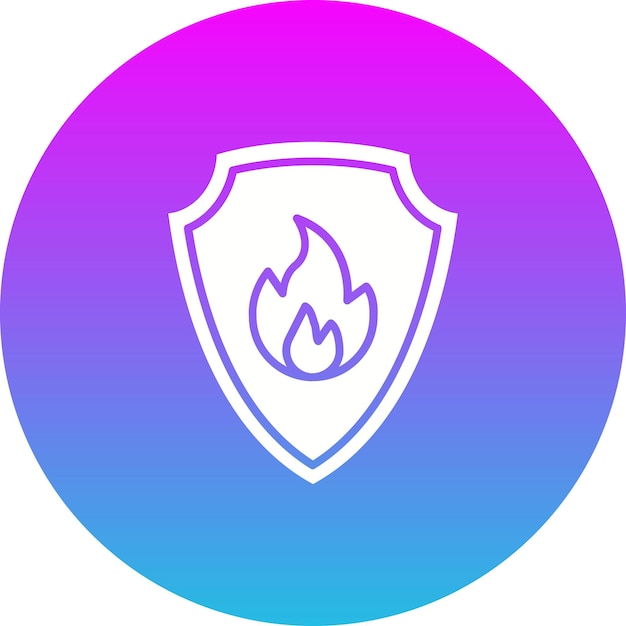 Icono del escudo de fuego