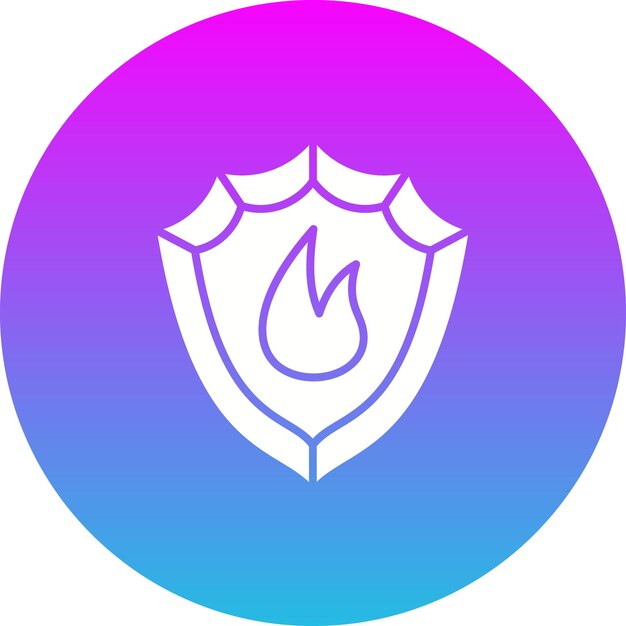 Icono del escudo de fuego