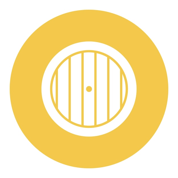 Icono del escudo de madera