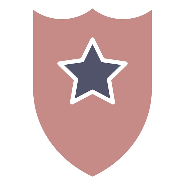 El icono del escudo de la policía