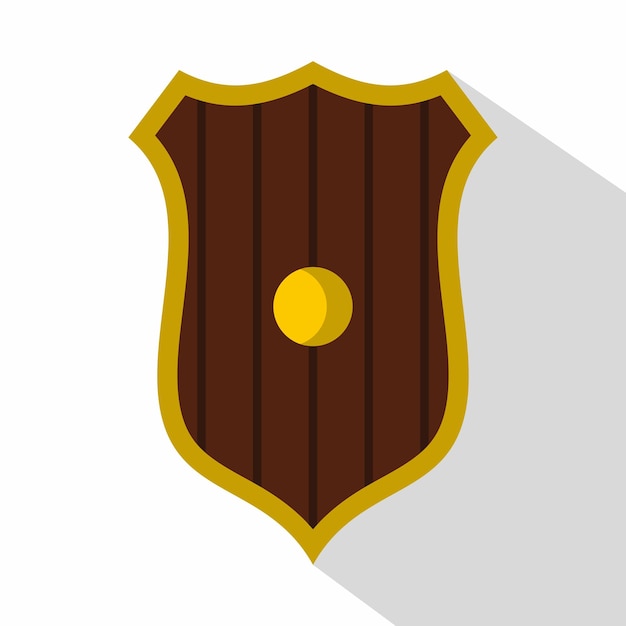 Icono de escudo de protección Ilustración plana del icono vectorial de escudo protector para la web