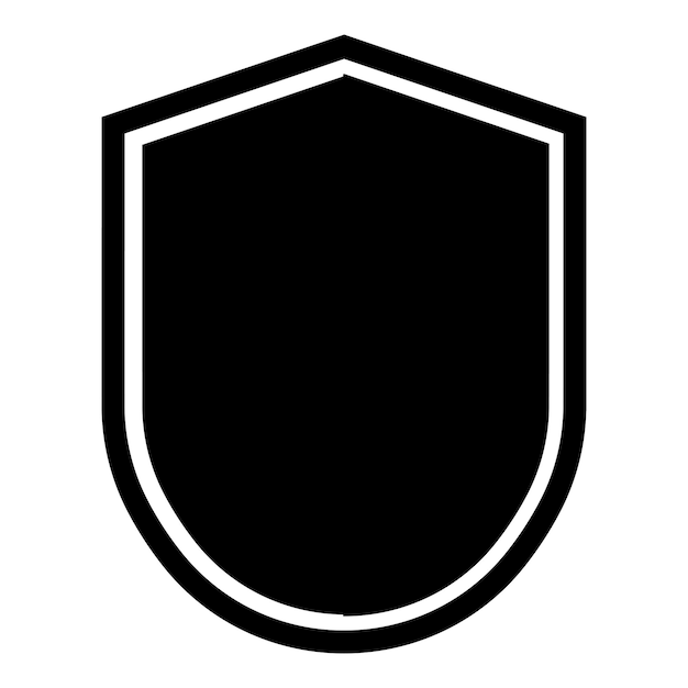 icono de escudo sencillo
