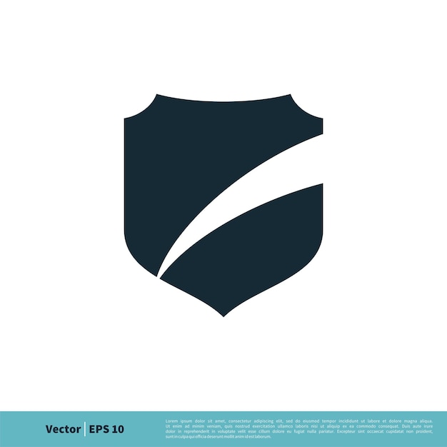 Icono de escudo Vector Logo Plantilla Ilustración Diseño Vector EPS 10
