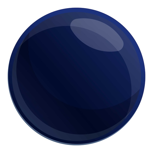Icono de esfera de píldora negra Icono vectorial de esfera de pílula negra para diseño web aislado sobre fondo blanco