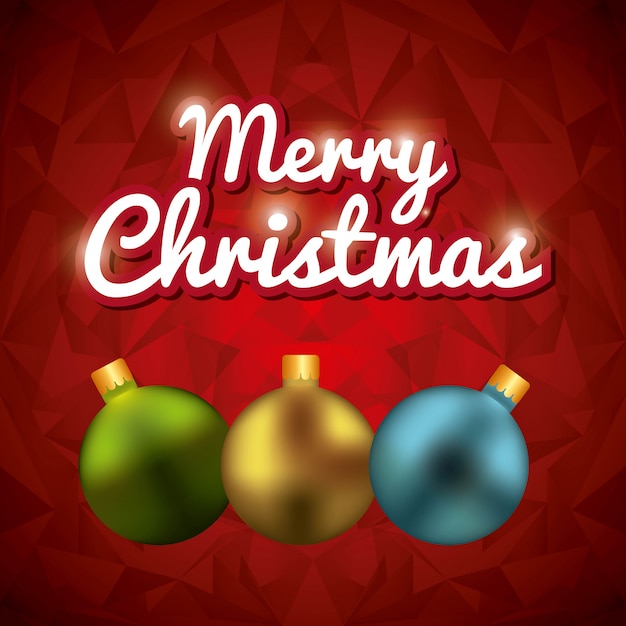 Icono de esferas. Feliz navidad diseño Gráfico vectorial