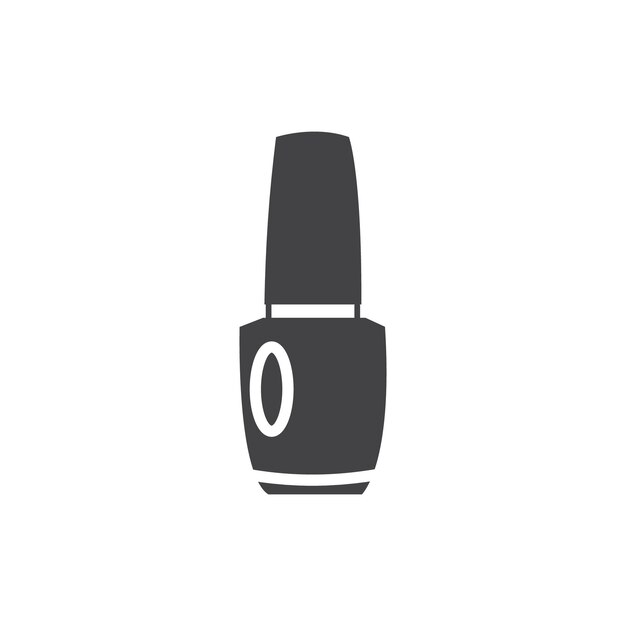 Ícono de esmalte de uñas Marca de símbolo en estilo llenado