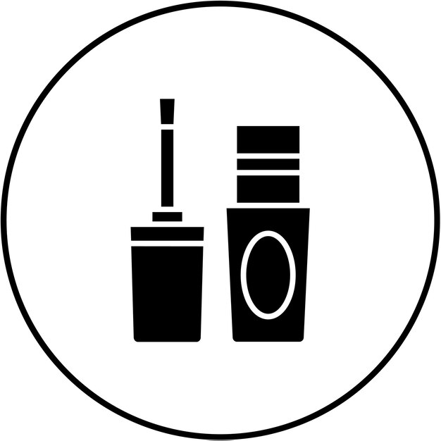 Icono de esmalte de uñas