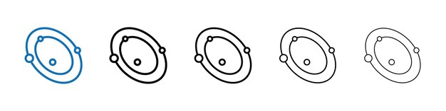 Icono de espacio Logotipo vectorial de esquema para la aplicación web