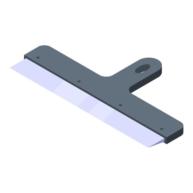 Icono de espátula de pared Isométrica del icono de vector de espátula de pared para diseño web aislado sobre fondo blanco