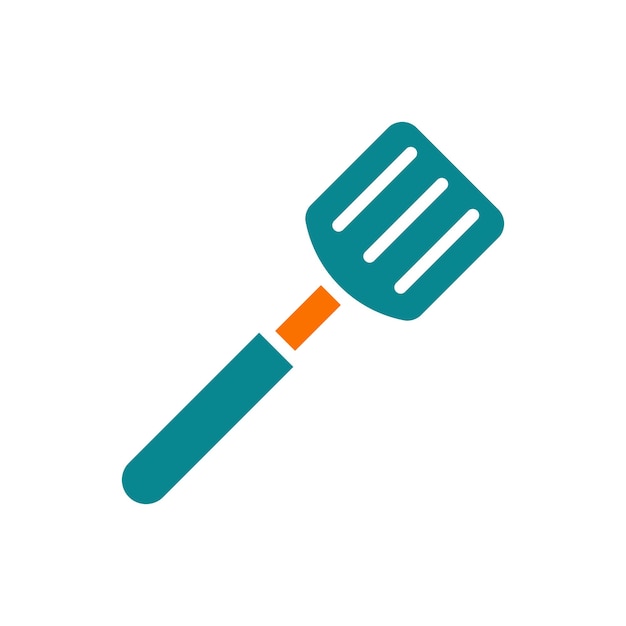 icono de espátula plantilla vectorial logotipo colección de moda diseño plano
