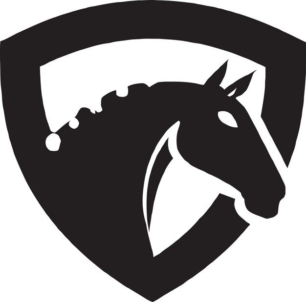 Icono de espectáculo de caballos con dama elegante con sombrero y vestido