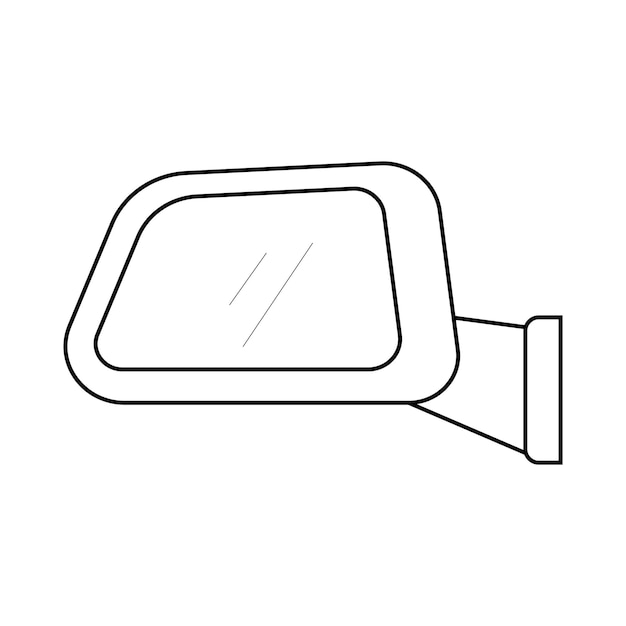 Icono de espejo de coche retrovisor