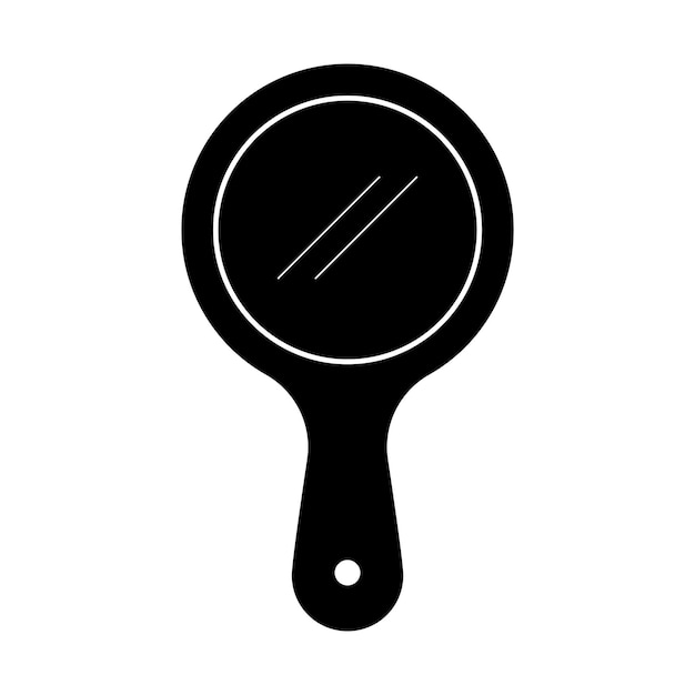 icono del espejo de la mano