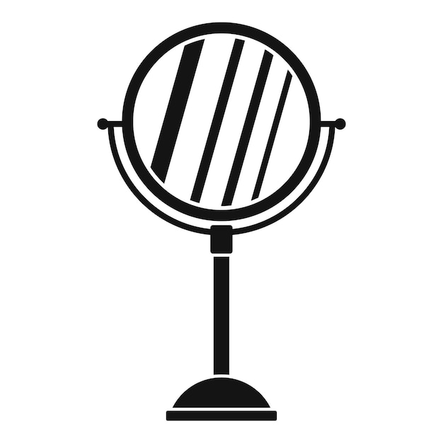 Icono de espejo de maquillaje Ilustración sencilla del icono vectorial de espejo del maquillaje para la web