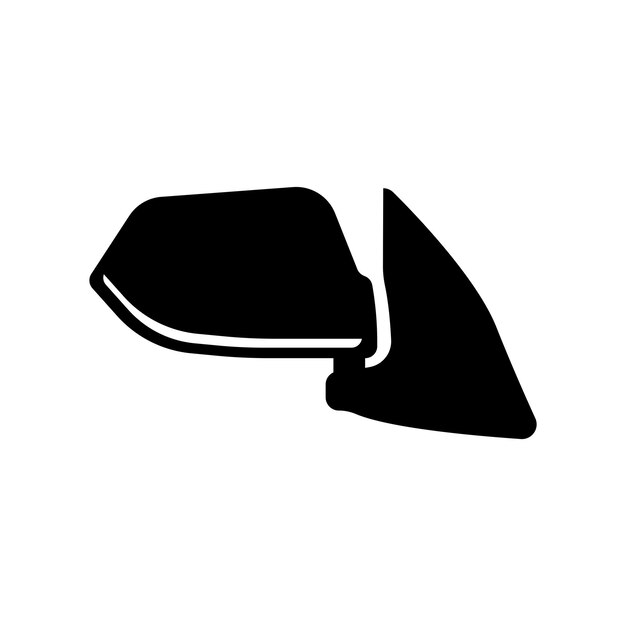 Icono del espejo trasero del coche Ilustración artística vectorial